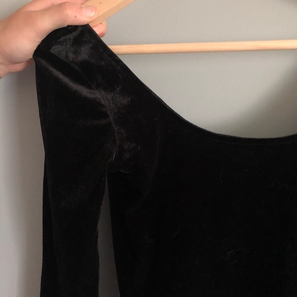 GARAGE VELVET BACKLESS BODYCON DRESS - Picture 4 of 4